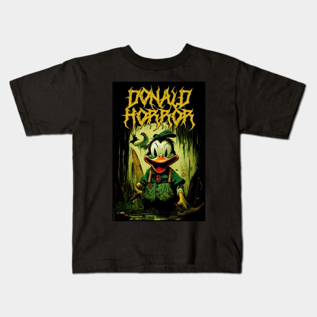 "Psychedelic Haunts: Unique and Colorful Halloween Horrors" Kids T-Shirt by Hexen_3